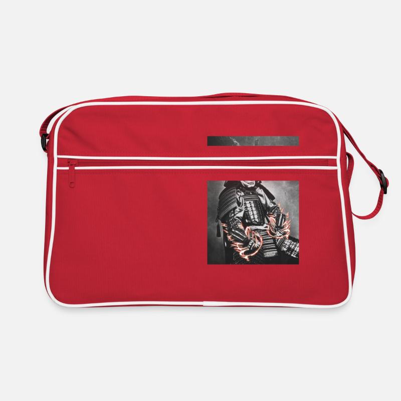 Laser Ninja Man - Retro Tasche - Rot/Weiß