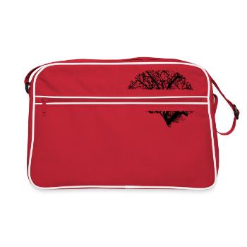 Brain design - Retro Bag - red/white - Front