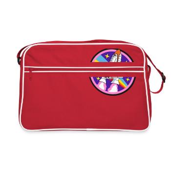 Navette spatiale - Sac Retro - rouge/blanc - Devant