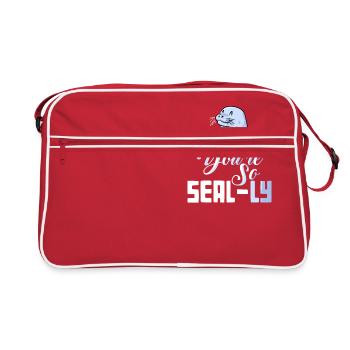 Vous êtes vraiment très mignon Seals Animal Design - Sac Retro - rouge/blanc - Devant