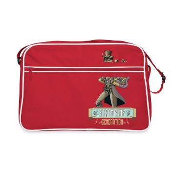 Génération Steampunk - Sac Retro - rouge/blanc - Devant