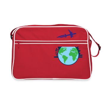 Voyage du monde - Sac Retro - rouge/blanc - Devant