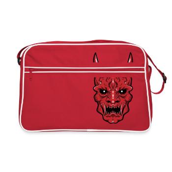 Epic Oni Demon Skull - Rouge - Sac Retro - rouge/blanc - Devant