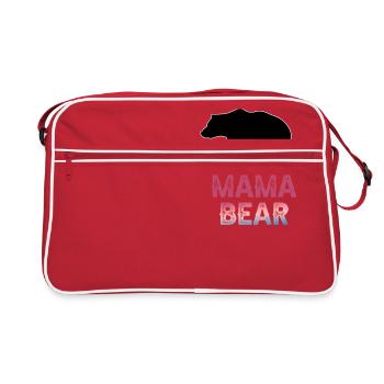 Mama Bear - Retro Bag - red/white - Front