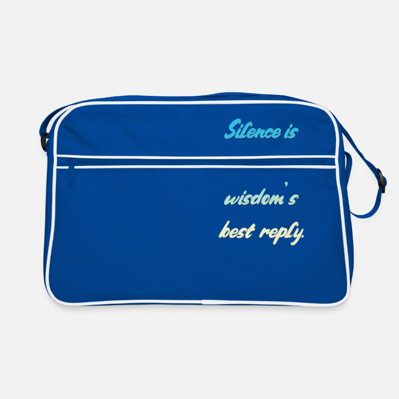 Silence Saying Retro Bag