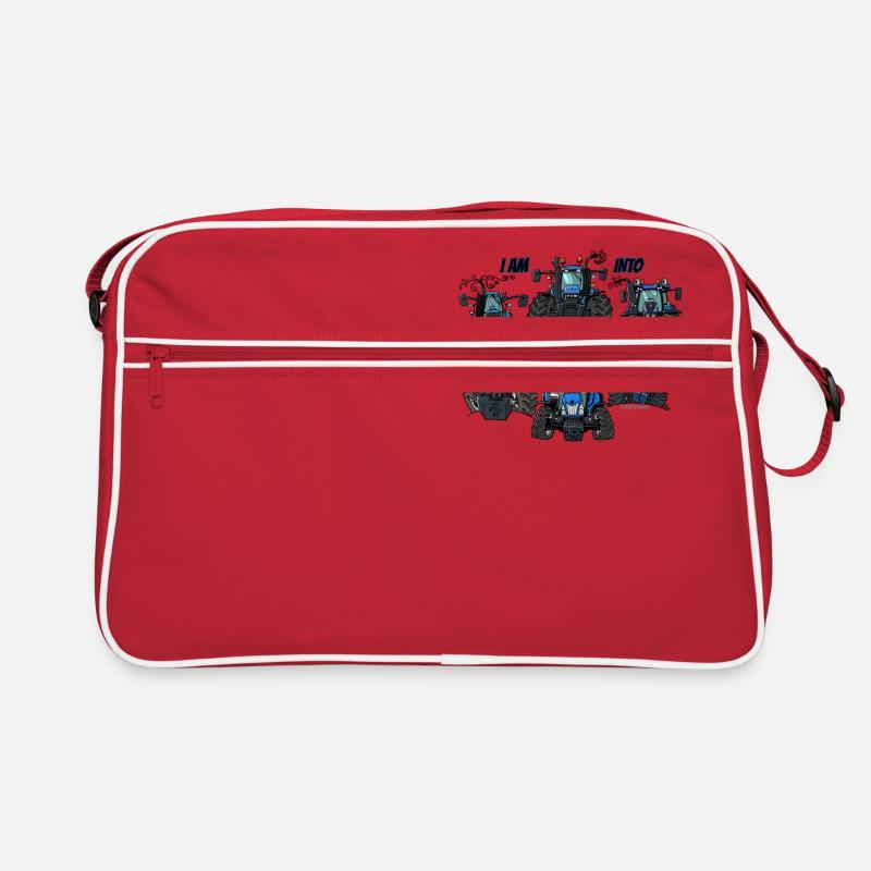 ich bin in blau Retro Tasche