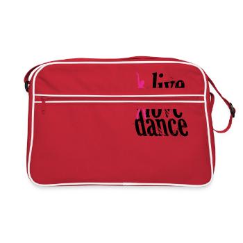 DANSE - Sac Retro - rouge/blanc - Devant