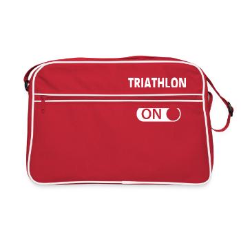MODE SUR TRIATHLON - Sac Retro - rouge/blanc - Devant
