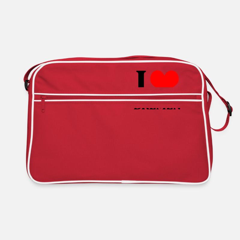 I Love Bremen - Retro Tasche - Rot/Weiß