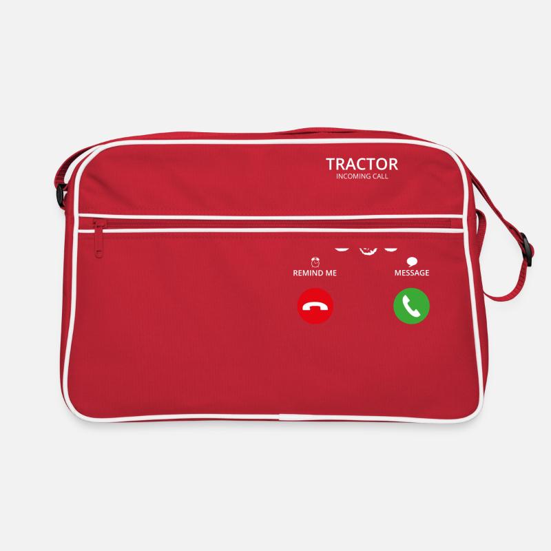 Call Mobile Anruf tractor traktor landwirt Retro Tasche