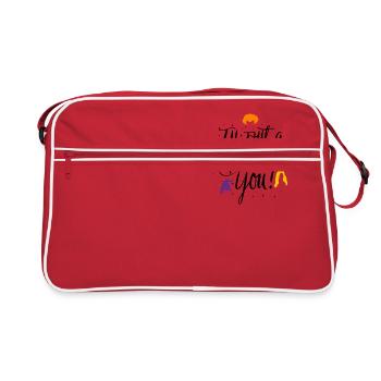Halloween. Witches I'll put a spell on you. Witches. - Retro Bag - red/white - Front