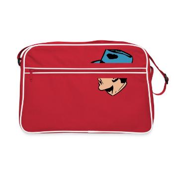 Gangster Pop Art - Retro Bag - red/white - Front