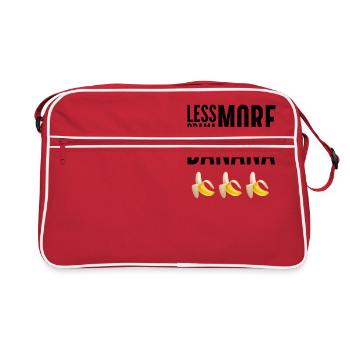 Chemise disant "Moins de drame plus de banane" - Sac Retro - rouge/blanc - Devant