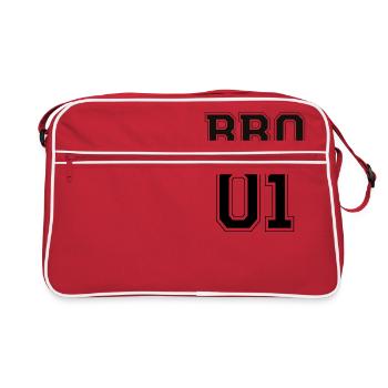 BRO 01 - Black Edition - Sac Retro - rouge/blanc - Devant