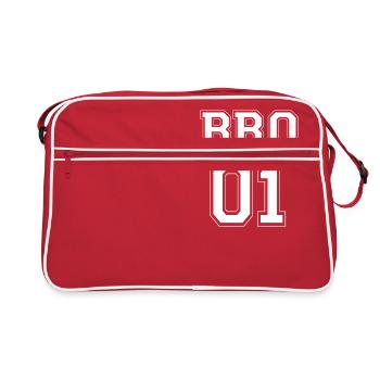 BRO 01 - édition blanche - Sac Retro - rouge/blanc - Devant