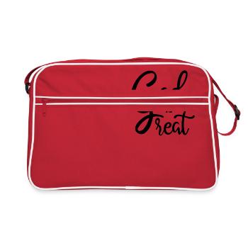 DIEU EST GRAND DIEU EST GRANDE RELIGION CHRÉTIENNE - Sac Retro - rouge/blanc - Devant
