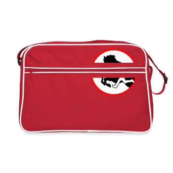 Logo cheval agilité - Sac Retro - rouge/blanc - Devant