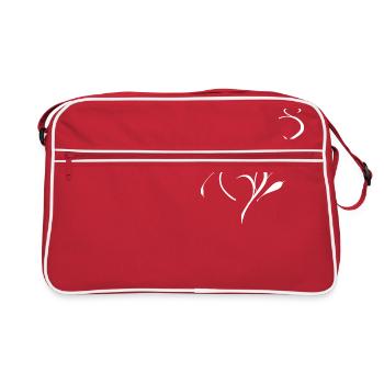 tourbillonner blanc - Sac Retro - rouge/blanc - Devant