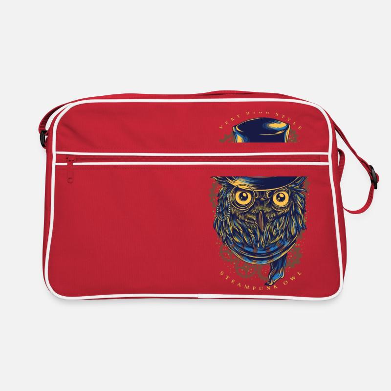 Eule - Steampunk Owl Retro Tasche