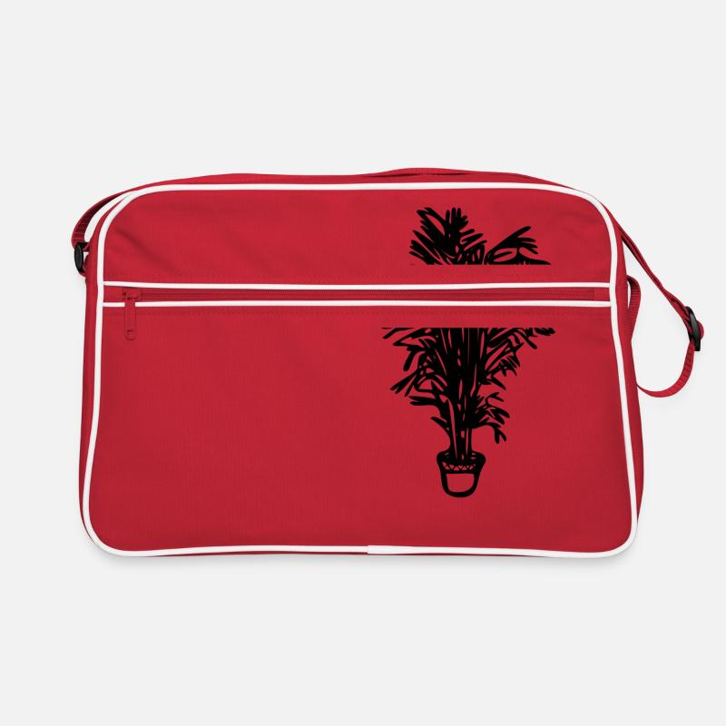 Topfpflanze, Geschenk, Geschenkidee Retro Tasche