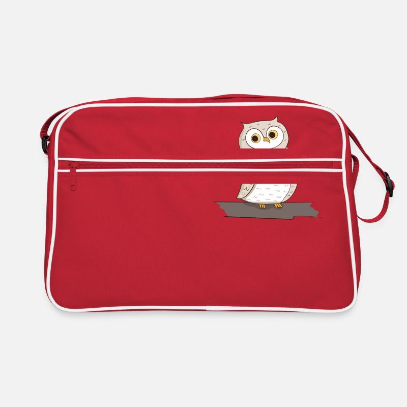 Vogel Eule Retro Tasche