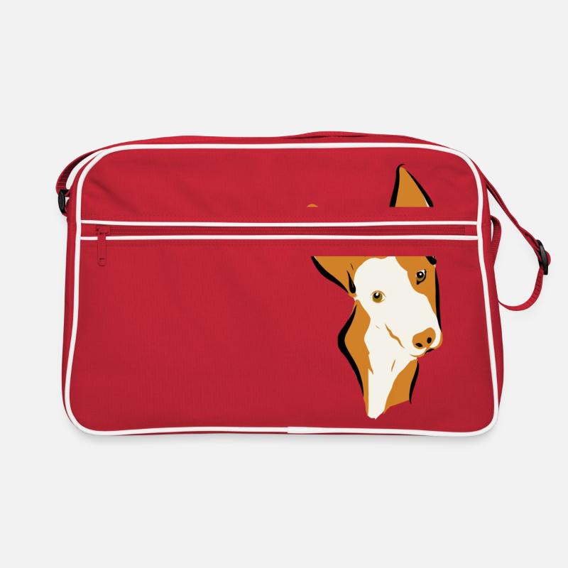 Podi - Retro Tasche - Rot/Weiß