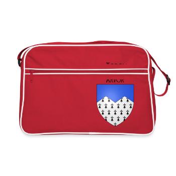 aodou an arvor / coast of armor - Retro Bag - red/white - Front