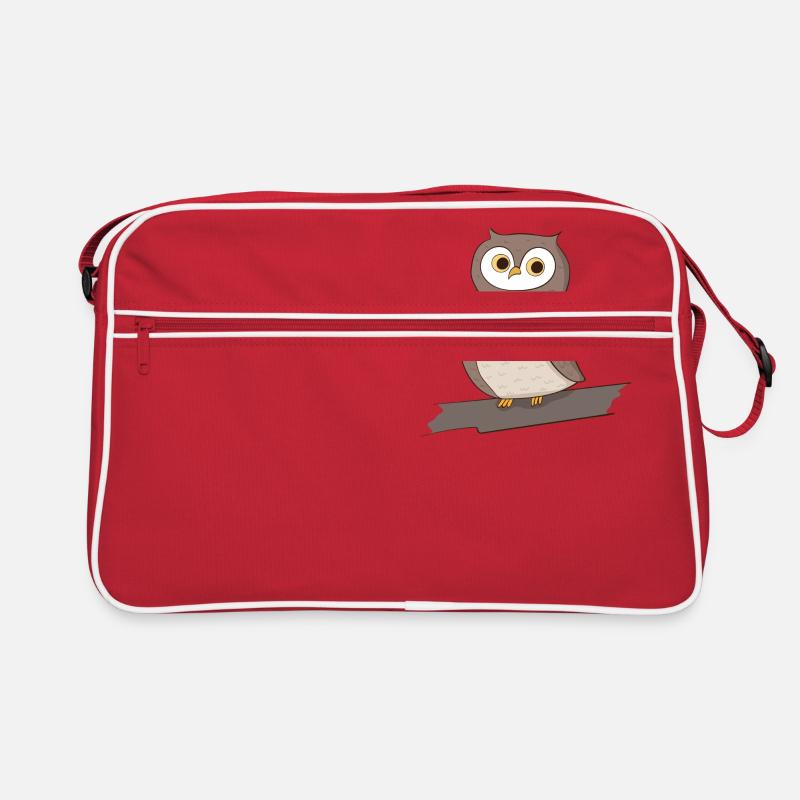 Eule Vogel Retro Tasche