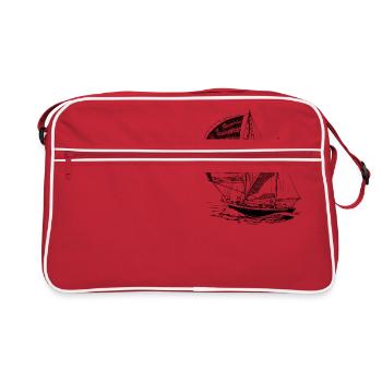 bateau à voile - Sac Retro - rouge/blanc - Devant