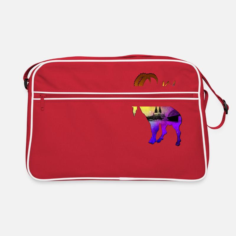 Köln Geißbock Hennes - Retro Tasche - Rot/Weiß