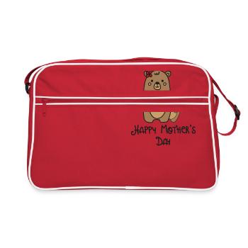 Muttertag - Retro Tasche - Rot/Weiß - Vorne