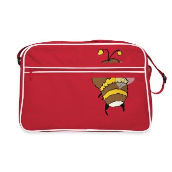 Bourdon - Sac Retro - rouge/blanc - Devant