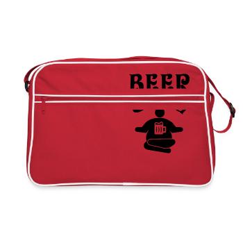 beer guru Beer expert - Retro Bag - red/white - Front
