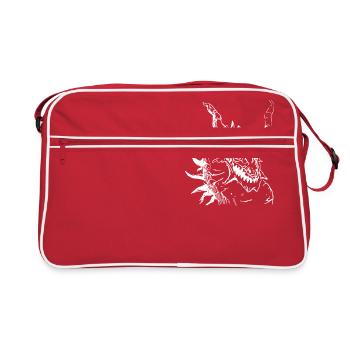 épique dragon - Sac Retro - rouge/blanc - Devant