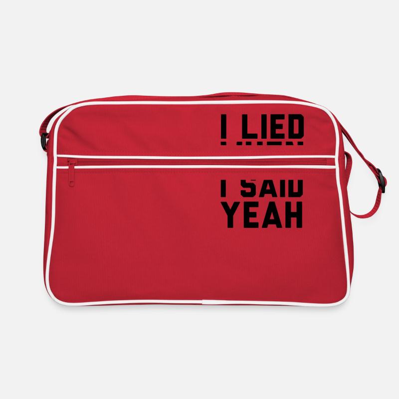 I LIED WHEN I SAID YEAH Retro Tasche