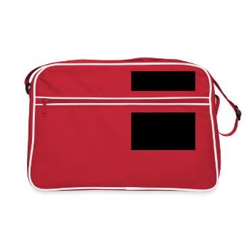 Na öfter hier - Retro Tasche - Rot/Weiß - Vorne