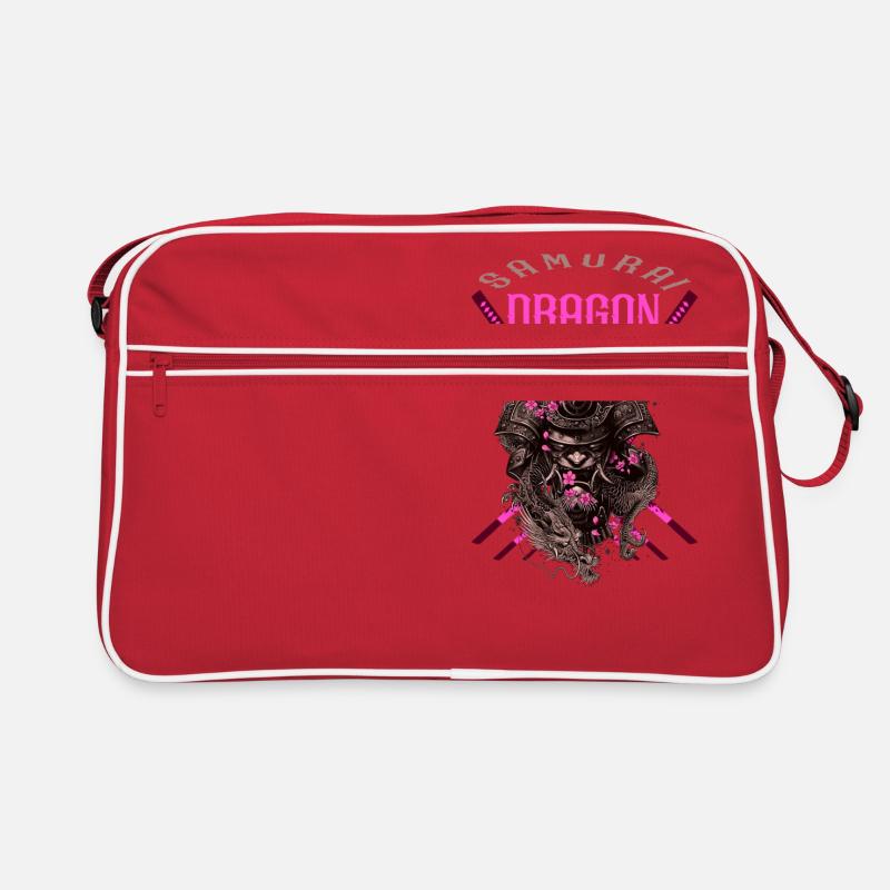 samurai dragon Retro Bag