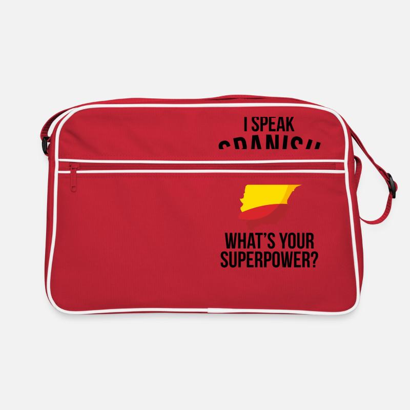 I SPEAK SPANISH WHAT S YOUR SUPERPOWER Retro Bag