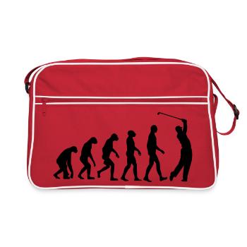 Golf Evolution Golfing - Retro Bag - red/white - Front