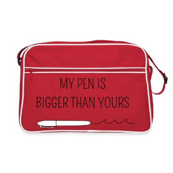 My pen is bigger than yours - Sac Retro - rouge/blanc - Devant