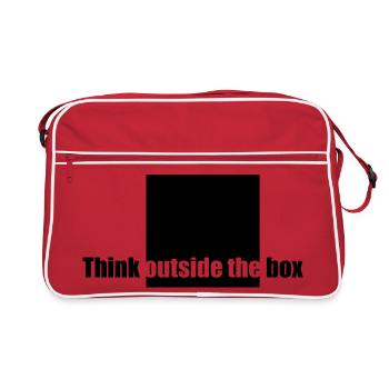 Sortez des sentiers battus - Sac Retro - rouge/blanc - Devant