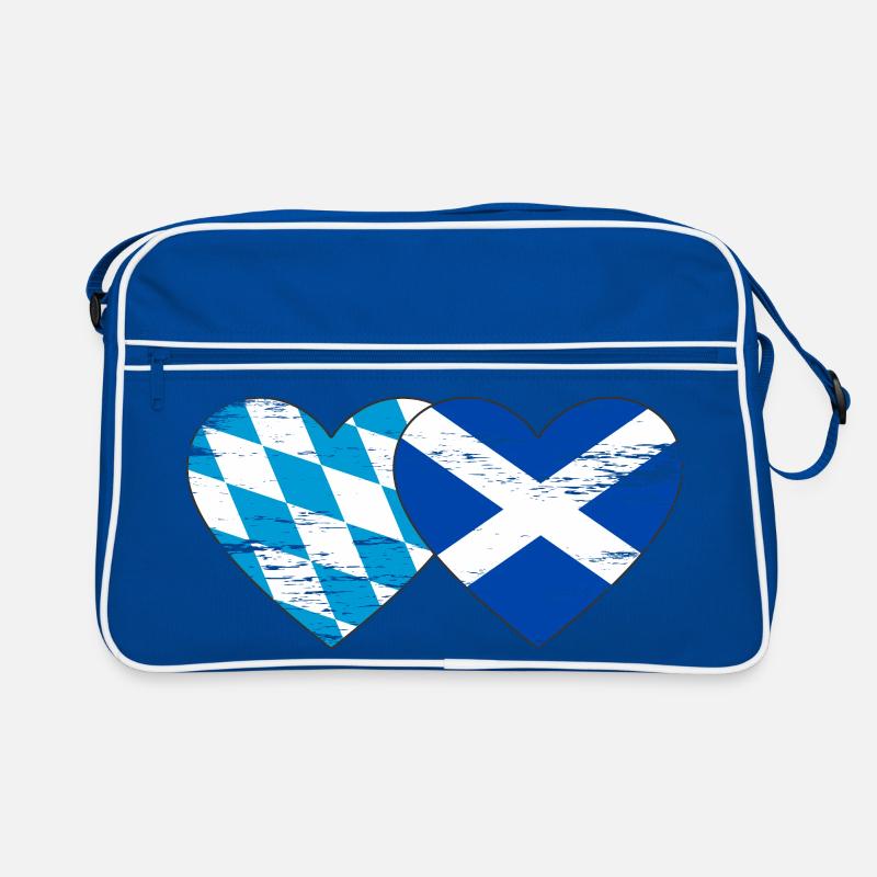Bavière, Ecosse, drapeau, coeur utilisé Sac Retro