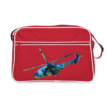 Hélicoptère Heli - Sac Retro - rouge/blanc - Devant
