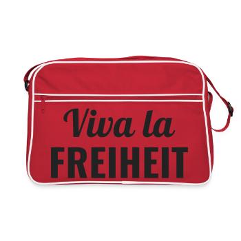 Viva la Freiheit - Freiheitsgeist - Sac Retro - rouge/blanc - Devant
