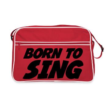 Born to Sing - Retro Bag - red/white - Front