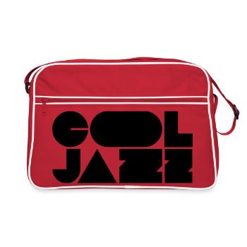 Logo jazz audacieux et cool - Sac Retro - rouge/blanc - Devant