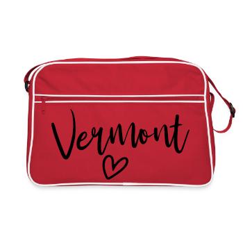 Cœur du Vermont Amour des Femmes Vermont - Sac Retro - rouge/blanc - Devant