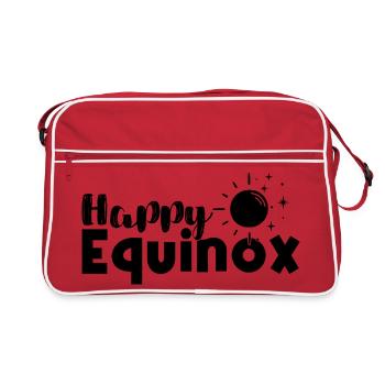 Joyeux équinoxe Bénédictions d’Ostara - Sac Retro - rouge/blanc - Devant