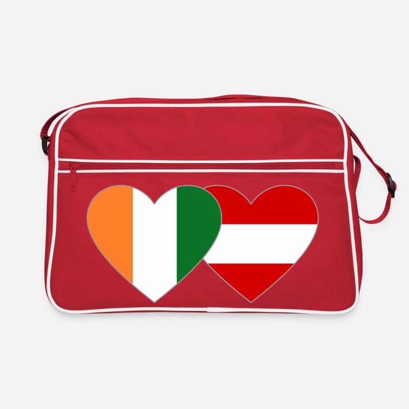 Cœur du drapeau de la Côte d’Ivoire Sac Retro