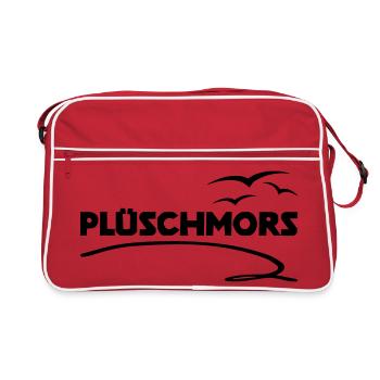 Plueschmors Low German Sea Shirt - Retro Bag - red/white - Front